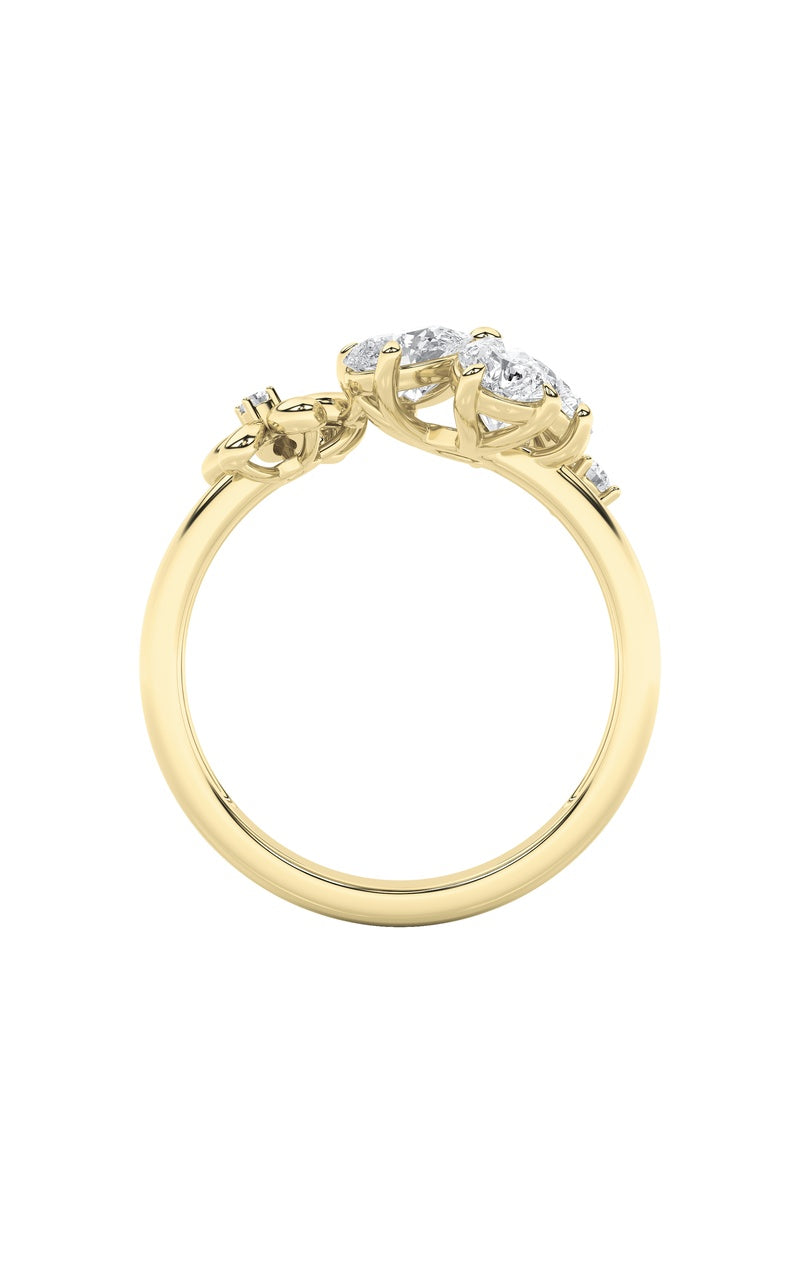 5.4Cttw Pear Shaped Lab Grown Diamond (F/VS)  Bracelet in 14K Gold