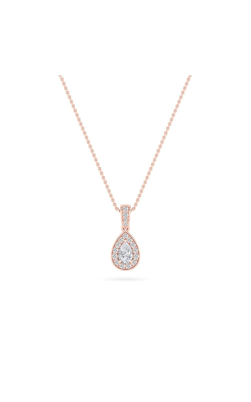 1.3Cttw Oval Shaped Lab Grown Diamond (F/VS)  Pendant in 14K Gold