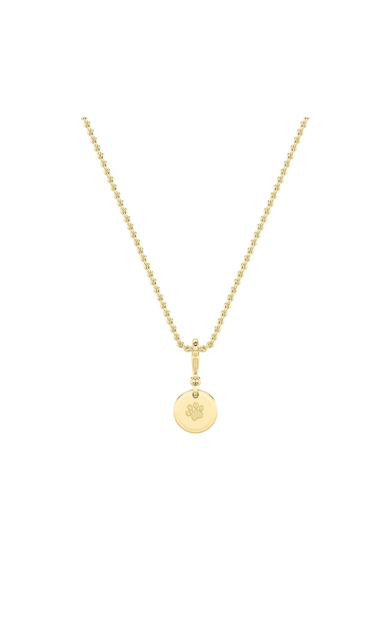 1Cttw Emerald Shaped Lab Grown Diamond (F/VS) Dog Tag Pendant in 14K Gold