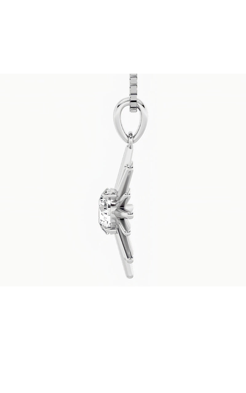 1.5Cttw Round Shaped Lab Grown Diamond (F/VS) Astralis Pendant in 14K Gold