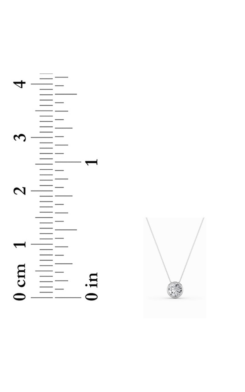 2Cttw Round Shaped Lab Grown Diamond (F/VS) Solitaire Pendant in 14K Gold