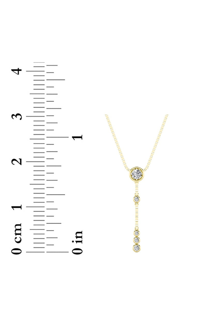 Silver, 14K Yellow Gold Necklace KJ40035N.RD-0.4-62G