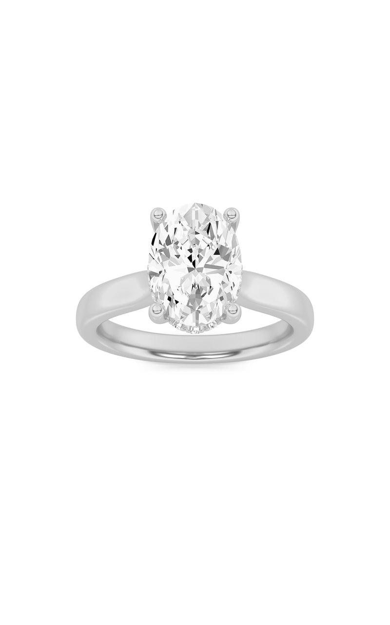 2Cttw Elongated Cushion Shaped Lab Grown Diamond (F/VS) Classic Cathedral Shank Engagement Ring in 14K Gold