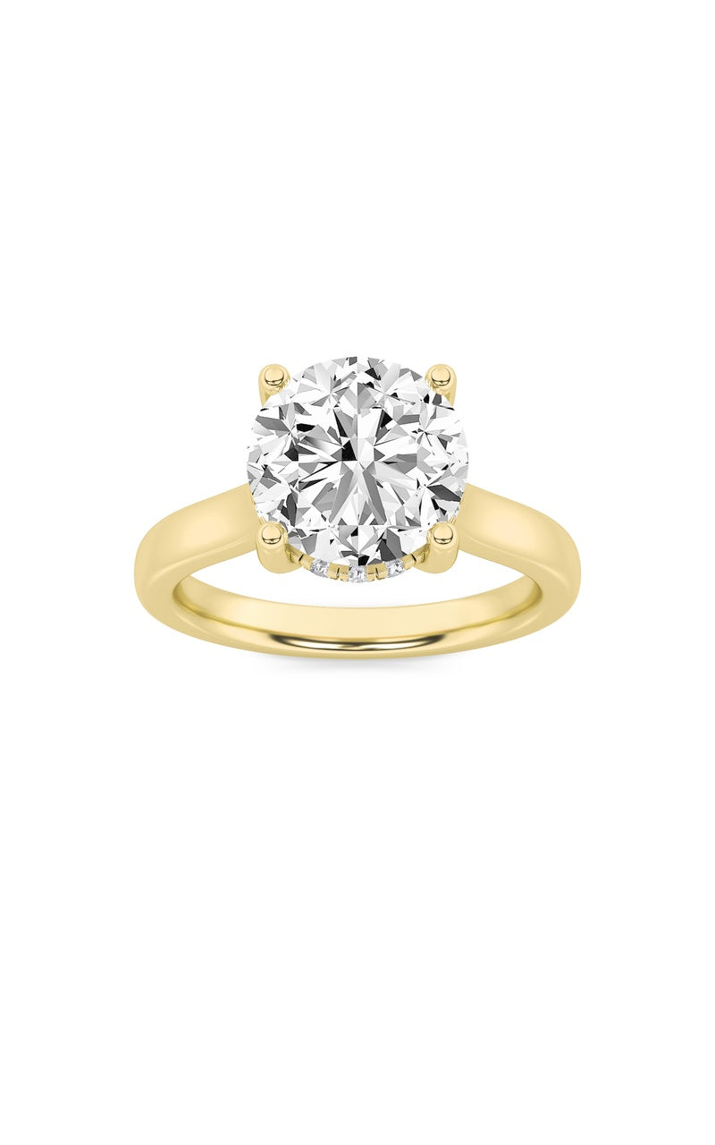 2Cttw Elongated Cushion Shaped Lab Grown Diamond (F/VS) Classic Cathedral Shank Engagement Ring in 14K Gold