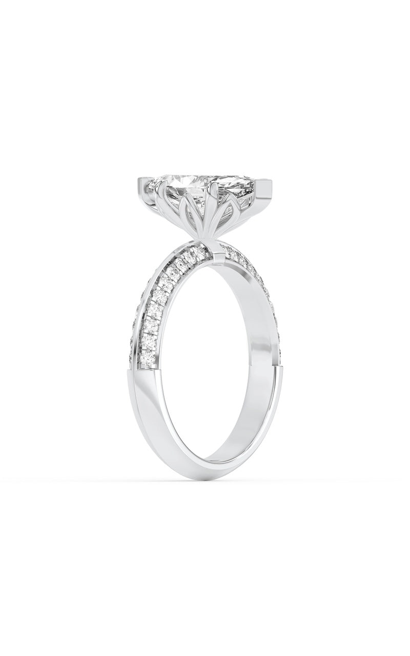 2.5Cttw Marquise Shaped Lab Grown Diamond (F/VS)  RING in 14K Gold