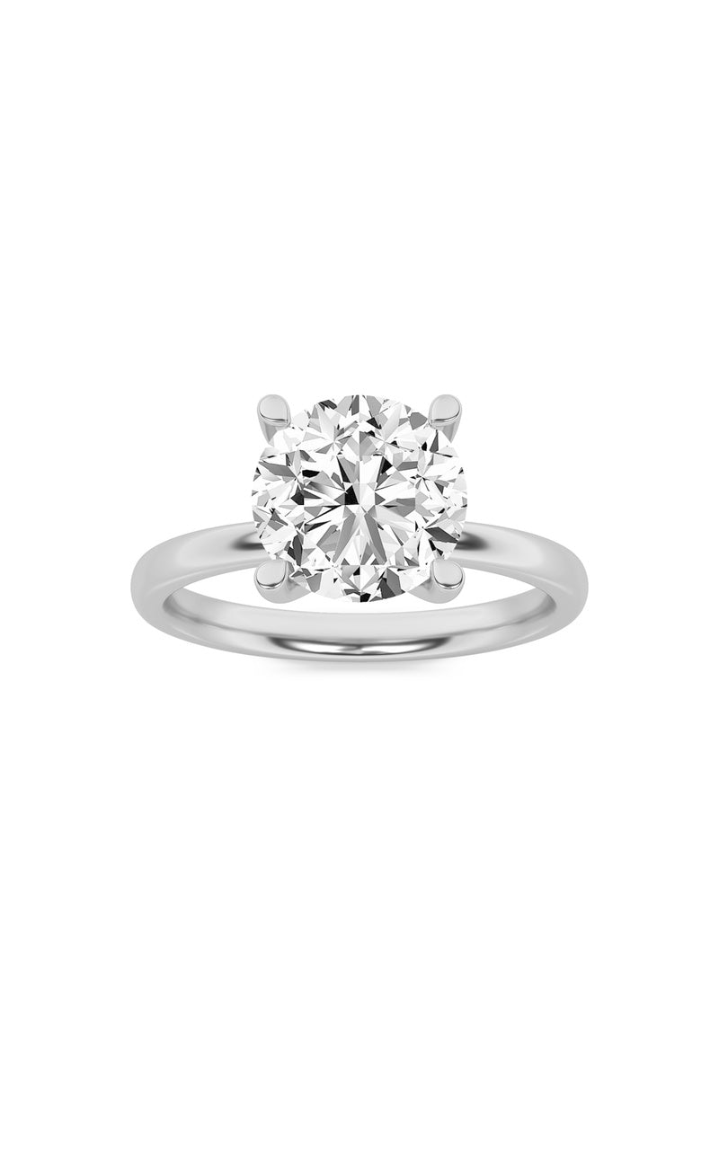 2.5Cttw Elongated Cushion Shaped Lab Grown Diamond (F/VS) Hidden Halo Petite Shank  Ring in 14K Gold