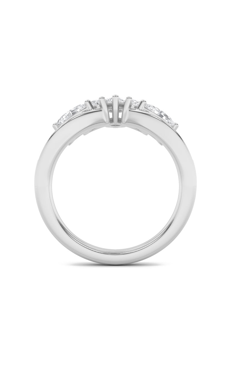 1.5Cttw Marquise Shaped Lab Grown Diamond (F/VS) Fancy Contour Ring in 14K Gold