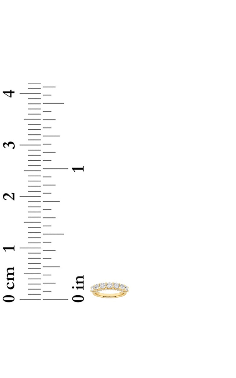 1Cttw Round Shaped Lab Grown Diamond (F/VS) Accented Double Halo Set of Band and  Ring in 14K Gold