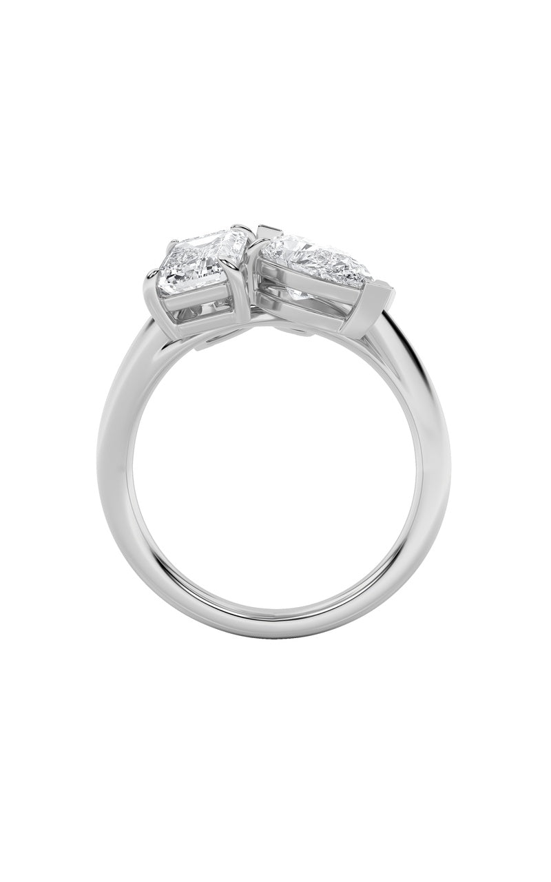 4.5Cttw Radiant Shaped Lab Grown Diamond (F/VS) Fashion Ring in 14K Gold