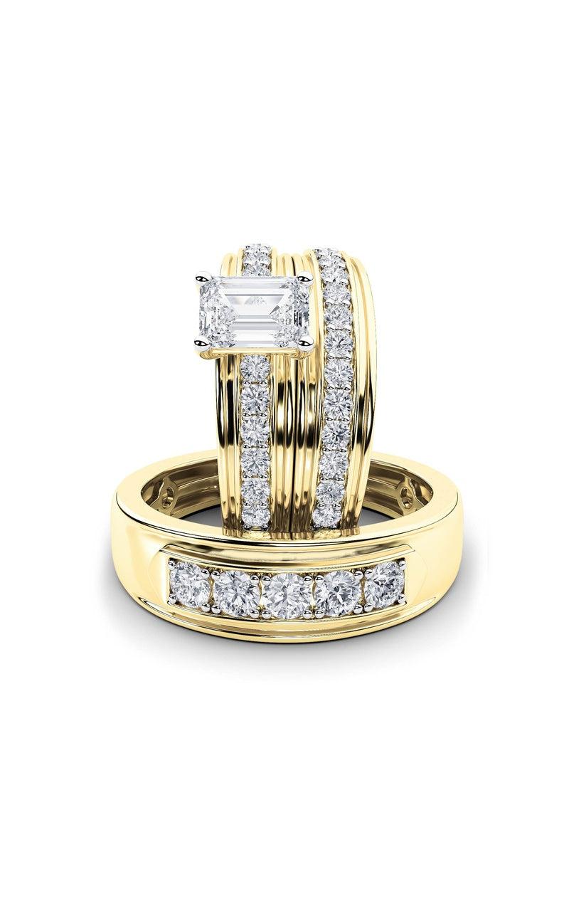 2Cttw Oval Shaped Lab Grown Diamond (F/VS)  Ring in 14K Gold