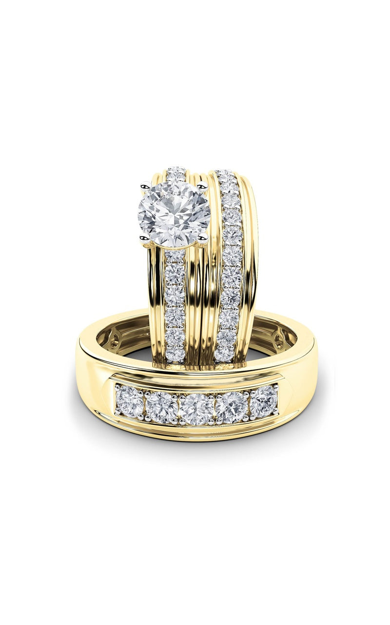 2Cttw Oval Shaped Lab Grown Diamond (F/VS)  Ring in 14K Gold