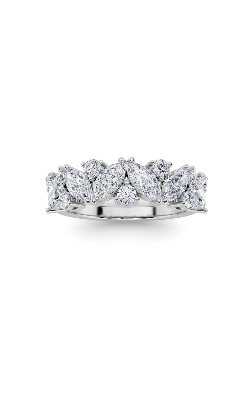 1.5Cttw Marquise Shaped Lab Grown Diamond (F/VS)  Ring in 14K Gold