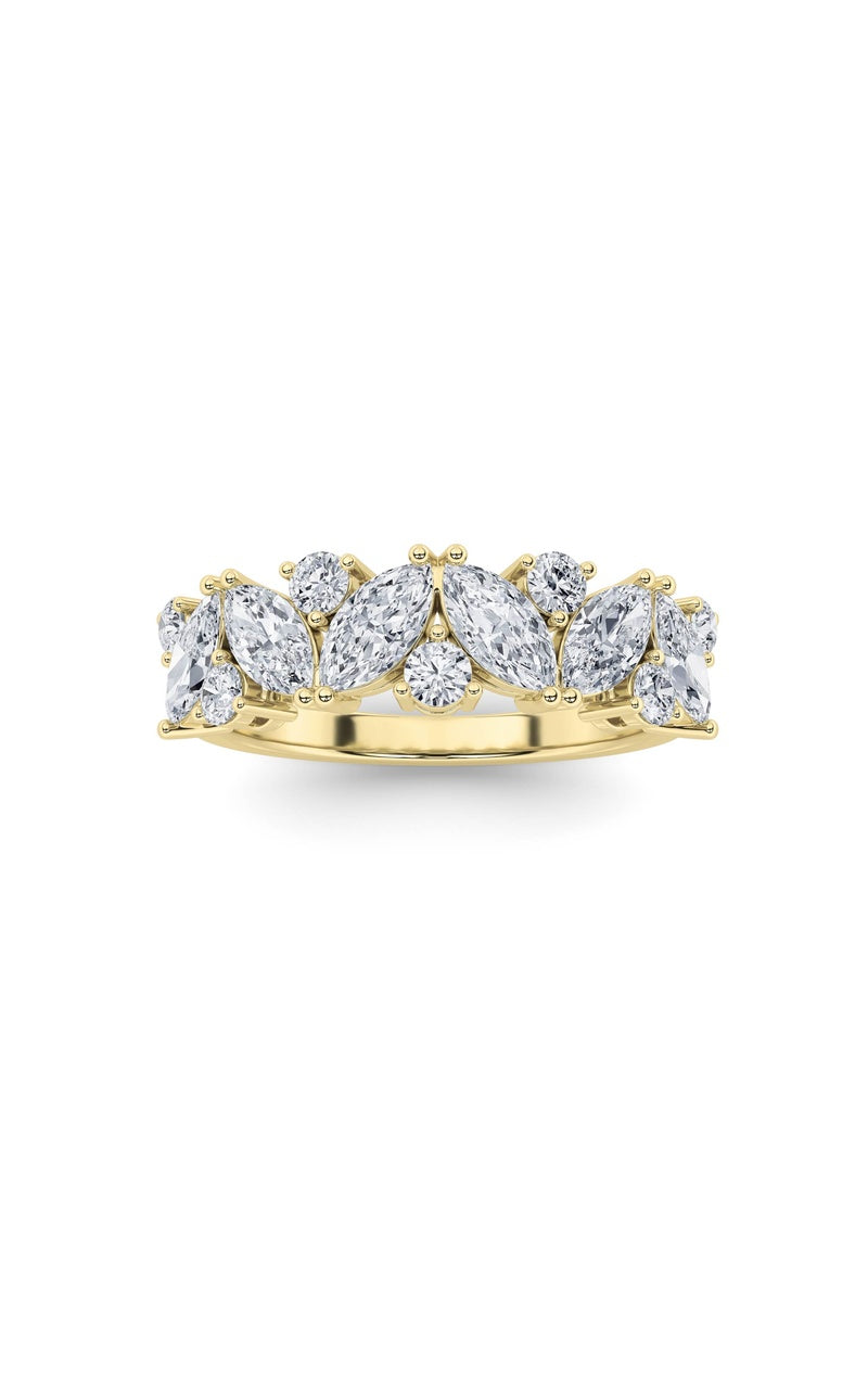 1.5Cttw Marquise Shaped Lab Grown Diamond (F/VS)  Ring in 14K Gold