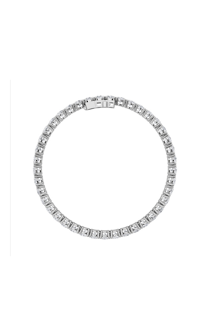 10Cttw Round Shaped Lab Grown Diamond Tennis Bracelet in 14K Gold (F/VS)