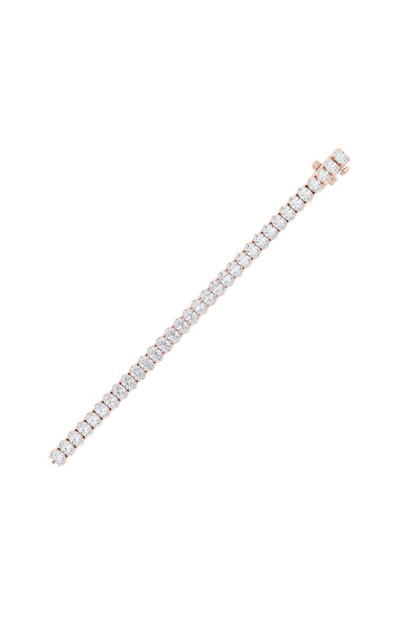 14.75Cttw Oval Shaped Lab Grown Diamond (F/VS) Tennis Bracelet in 14K Gold