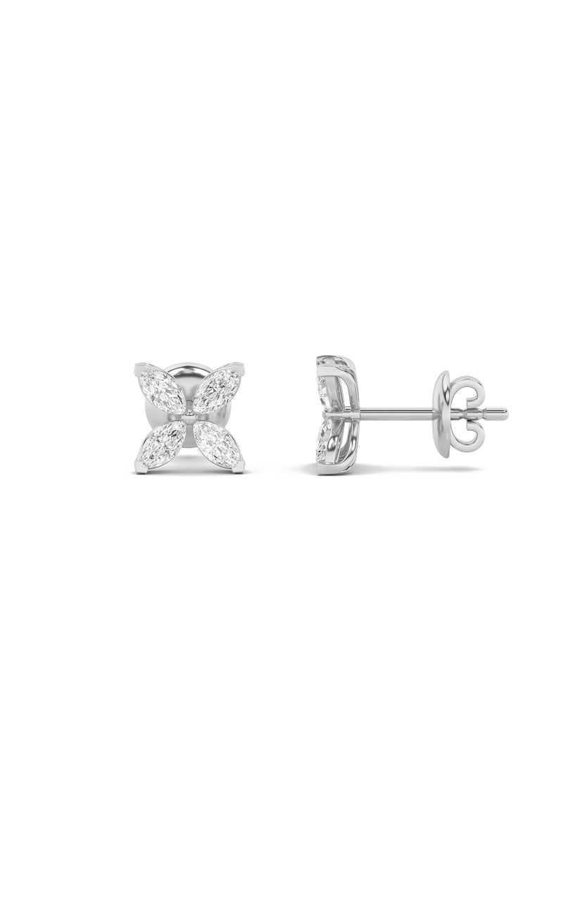 14K White Gold Earring KJ00193E.MQ-1.5-21F